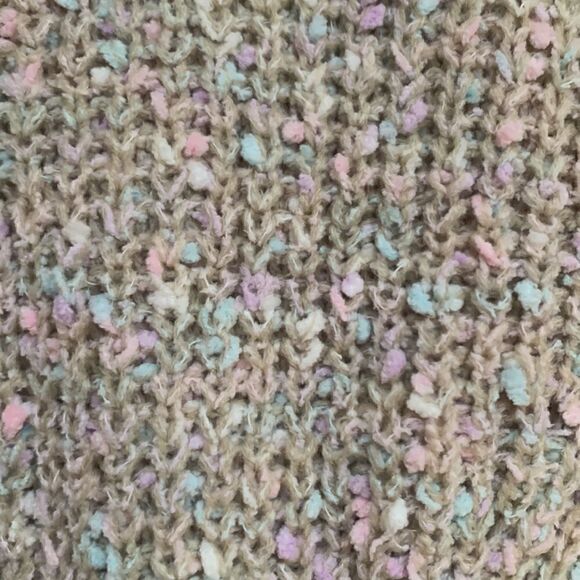 NWT Jon & Anna Casual V-Neck Multicolor Cropped Knit Sweater Women’s Size M - Picture 6 of 8